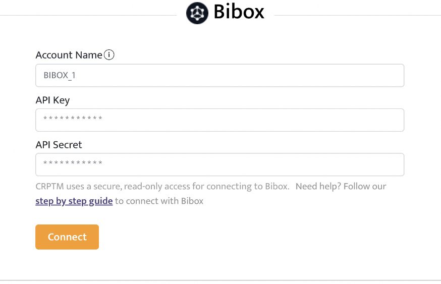 import bibox account