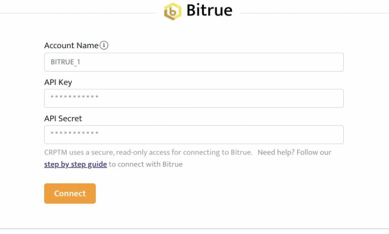 import bitrue account