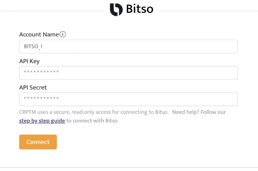 import bitso account