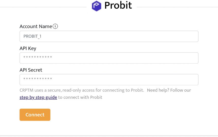 import probit account