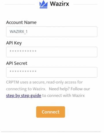 import wazirx account mobile